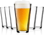 Beer Pint Glass- Classic Beer Glasses Pint, Bar Glasses Sets for the Home, Bars, Parties, Use for Drinking, Cocktail Shaking, and Mixing Beer or Water, 16 Ounce Water Glasses, Set of 6.