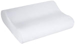 Sleep Innovations produced by Innocor Comfort Memory Foam Contour Pillow with Cotton Cover, Made in The USA with a 5-Year Warranty-Standard Size, White