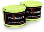 Pro Impact Mexican Style Boxing Handwraps 180" with Closure – Elastic Hand & Wrist Support for Muay Thai Kickboxing Training Gym Workout or MMA for Men & Women - 1 Pair