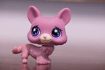 TOP Satisfied Littlest Pet Shop LPS #1533 Mauve Pink Corgi Puppy Dog with Purple Eyes Lovely Gift