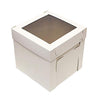 SpecialT Cake Boxes with Window 25pk 10” x 10” x 8” Inch White Bakery Boxes, Disposable Cake Containers, Dessert Boxes