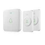 Wireless Door Bell, AVANTEK Mini Waterpoof Doorbell Chime Operating at 1000 Feet with 52 Melodies, 5 Volume Levels & LED Flash
