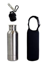 Stainless Steel Bottle - Best for Keeping Beverages Cold - Fits 12oz Bottles - Comes With Bottle Opener And Neoprene Carrying Case - Stainless Steel Bottle Insulator - Perfect Gift