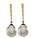 Indian Accent Pure Copper and Stainless Steel Serving Spoon 8" (Set of 2)