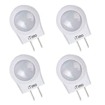 iTimo Led Night Light Plug in Lamp with Dusk to Dawn Sensor For Nursery Soother Hallway Bathroom Restroom Bedroom Bedside, 0.7w, Daytime White, Pack of 4