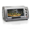 Hamilton Beach Countertop Toaster Oven Easy Reach with Roll-Top Door, 6-Slice & Auto Shutoff, Silver (31127)