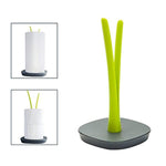 Standing Paper Towel Holder Countertop or Toilet Paper Holder with Weighted Base - Modern Simplicity Design - SILIVN