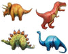 LoonBalloon Dinosaur TRICERATOPS STEGOSAURUS T-REX APATOSAURUS (4) Party Mylar BALLOONS Set