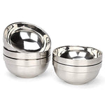 RushGo Stainless Steel Bowl Set Double-walled Insulated, 13oz Set of 5