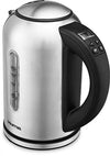 Gourmia GDK260 Digital Electric Kettle -Rotates 360° -Cordless - Variable Temperature Control & Display Handle - Fast Boil - Clear Water Gauge -Keep Warm Setting -1.7L -1500W - Stainless Steel