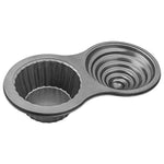 WIWAPLEX Non-Stick Jumbo Giant Cupcake Pan, Embossed Carbon Steel Cheesecake Baking Mold Bakeware