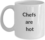 Ceramic Mug Chuzy Chef - Hot Chef - Chef Chef for Coffee Mug Unique Ceramic Mug Coworker 330Ml Teaspecial Milk Porcelain Cup Birthday Porcelain Mug Gifts Idea Elegant Personalized Office Friends