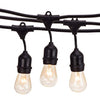 Deneve Outdoor String Lights (48 ft.) Kit with Vintage Edison Bulbs, Ideal as Outdoor Lights, Patio Lights, Outdoor Lighting, Porch Lights, Garden Lights, Edison Bulb String Lights