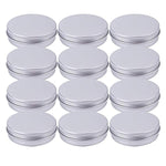 Tosnail 4 oz Aluminum Screw Top Round Tins Empty Tins - Pack of 12