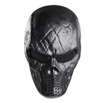 Unomor Halloween Mask Full Face Skull Mask Tactical Mask with Metal Mesh Eyes Protection - Black