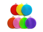 Silicone Sponge Dish Washing Brush Scrubber Food-Grade Antibacterial BPA Free Multipurpose Non Stick Cleaning Antimicrobial Mildew free smart kitchen gadgets (Pack of 7, Mixed Color)