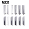 12 Pieces Stainless Steel Cannoli Form Tubes 5 Inches, Diagonal Shaped