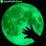 Moon Glow in the Dark Wall or Ceiling Stickers – Mafox Planet Decal Solar System Decor for Kids Room