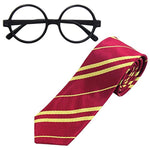 Striped Tie with Novelty Glasses Frame for Cosplay Costumes Accessories for Halloween and Christmas