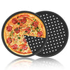 Pizza Pans, 2 Pack Segarty Carbon Steel Perforated Baking Pan with Nonstick Coating, 12 Inch Round Pizza Crisper Tray Tools Bakeware Set Cooking Accessories for Home Restaurant Kitchen