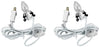 Set of 6 Darice 6402 Accessory Cord with 1 Lights, 6-Feet, White