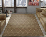 Ottomanson Jardin Collection sisal Area Rug, 5'3""X7'3"", Grey Trellis