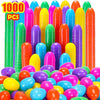 YEAHBEER 1000 Plastic Easter Eggs, Easter Hunt/Easter Theme Party Favor/ Basket Stuffers Fillers/Classroom Prize Supplies