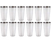 (4 Pack) 30-Ounce Cocktail Mixing Shaker Tin - Silver Glitter, Boston Shaker for Professional Bartenders, Commercial Grade Stainless Steel Bar Cheater Tins