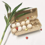 Blank Egg Cartons Bulk, Reclaimed Paper - One Dozen Egg Cartons, Labels Included, 12 pack