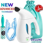 KULLIS Premium [New-Upgraded] - Premium Steamer for Clothes, Clothes Steamer, Portable Handheld Clothing Steamer. 8-in-1 Hand Travel Fabric Steamer, Home Wrinkle Remover, Garment Iron Steamer