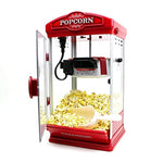 Popcorn Maker Machine by Paramount - New 8oz Capacity Hot-Oil Popper [Color: Red]