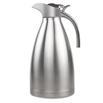 68 Oz Stainless Steel Thermal Coffee Carafe Double Wall Vacuum Insulated with Press Button Silver by FULITY