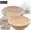 Round Banneton Brotform Bread Dough Proofing Rising Rattan Basket by XUANNIAO