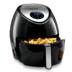 Baulia AF810 Fryer 3.8QT – Easy to Use Digital Air Machine – Cook Healthy, Nutritious Food with No Oil – LCD Screen Control – Insulated Handle, 3.8 QT, Black
