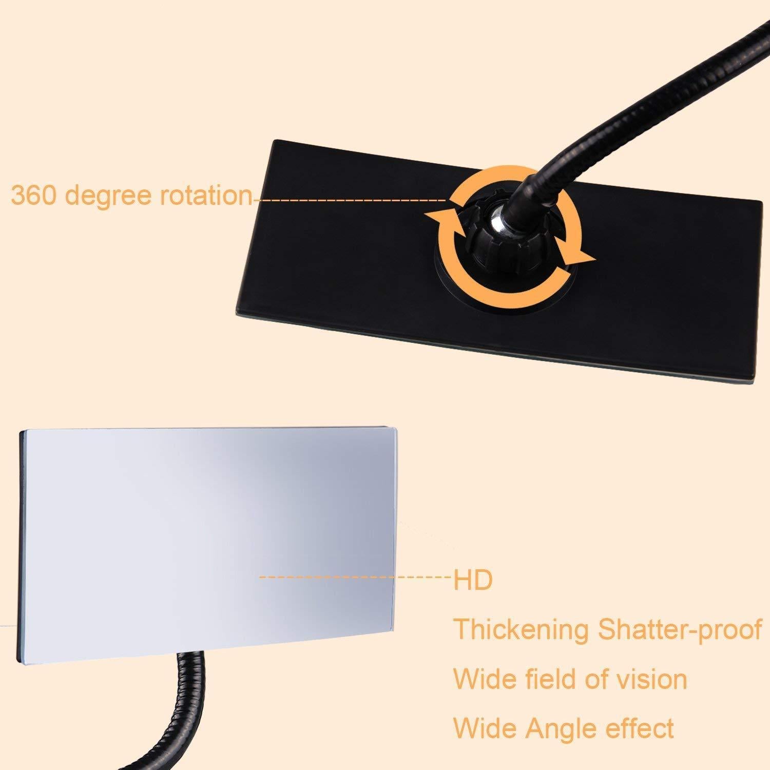 Gosear Office Clip On Cubicle Mirror, Computer Rearview Mirror, Convex ...