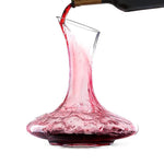 Bella Vino Wine Decanter, 100% Lead-Free Hand Blown Crystal Glass, Red Wine Carafe, Wine Aerator with Wide Base,Wine Accessories,Wine Gift