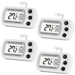 4 Pack Digital Refrigerator Freezer Thermometer,Max/Min Record Function with Large LCD Display by LinkDm