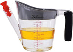 Bellemain 4-Cup Fat Separator/Measuring Cup with Strainer & Fat Stopper / 1 Liter Capacity