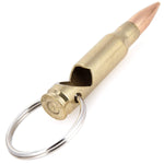Bullet Bottle Opener Keychain - Strong and Durable - Heavy Duty - Elegant Finish by Old Southern Brass