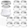 KAMOTA Mason Jars 4OZ With Regular Lids and Bands, Ideal for Jam, Honey, Wedding Favors, Shower Favors, Baby Foods, DIY Magnetic Spice Jars, 12 PACK, 20 Whiteboard Labels Included