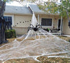 Halloween Giant Spider Web - Outdoor Yard Scary Halloween Decorations & Props