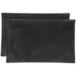 BonBon Professional 18" x 12" Rubber Bar Service Mat with Trim (2 Pack)