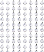 Crystal Acrylic Gems Bead Garland Strands, KinHom 16 Feet Hanging Clear 14mm Daimond Beads Chain Garlands for Manzanita Tree Centerpiece, Chandelier Bead Lamp Chain, Christmas/Wedding Party Decoration