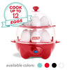 Dash DEC012AQ Deluxe Rapid Egg Cooker: Electric, 12 Capacity for Hard Boiled, Poached, Scrambled, Omelets, Steamed Vegetables, Seafood, Dumplings & More with Auto Shut Off Feature Aqua