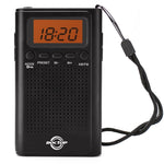 Pocket Radio, Digital AM/FM Radio with Clear Speaker, LCD Screen, Alarm Clock, and Stereo Mode