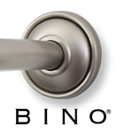 BINO Expandable Curved Shower Curtain Rod, Polished Chrome - 48" to 72"