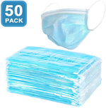Filter Mask - 50 Count by Vigor Fusion 3-Ply Disposable Face Mask (50PACK)