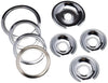 Range Kleen - Chrome Style D contains (3) 6" pan/ring & (1) 8" pan/ring for GE, Hotpoint, & Kenmore prior to 1995