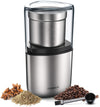 SHARDOR Electric Coffee Bean Grinder, Spice Grinder, 1 Removable Bowl with Stainless Steel Blade, Silver