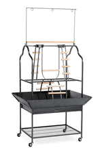 Prevue Hendryx 3180 Pet Products Parrot Playstand, Black Hammertone